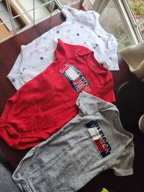 3 pack Tommy Hilfiger 12 months One Pieces
